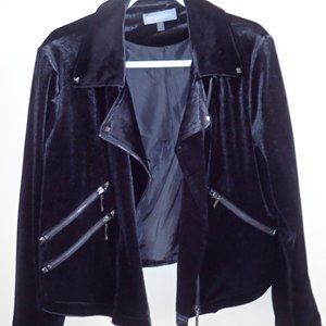BLACK VELVET BAGATELLE MOTO JACKET